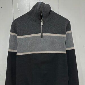 Marks & Spencer Cotton Blend Half-Zip Pullover Sweater Medium